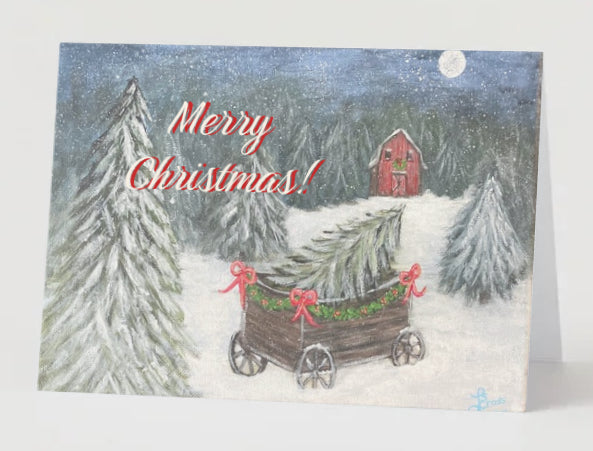 "Evergreen Snow" Christmas Card